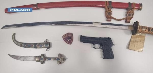 legnano polizia minacce armi