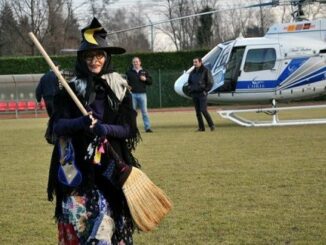 Gallarate befana elicottero 2024