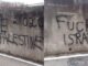 Mercallo scritte Israele insulti