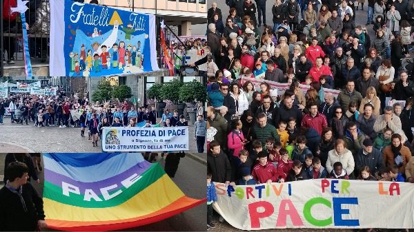 Gallarate manifestazione pace parrocchia