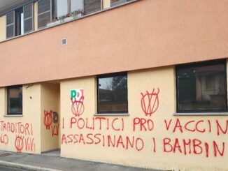 legnano vandali novax pd