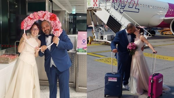 Malpensa matrimonio in aereo