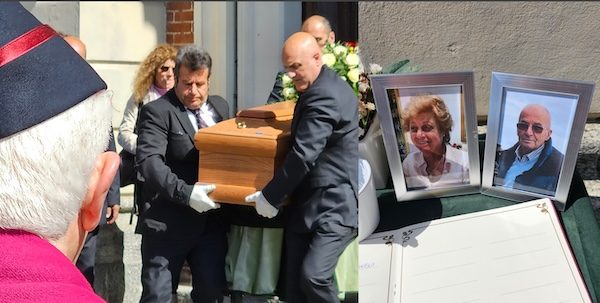 Gallarate funerale omicidio suicidio