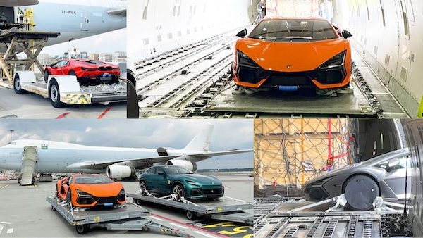 Malpensa cargo ferrari Lamborghini