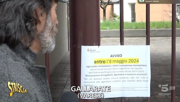 gallarate sgombero via Torino