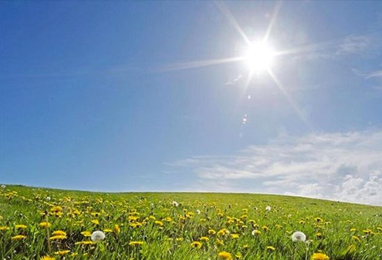 sereno temperatura rialzo gradi
