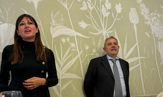 L’assessore regionale Lucchini e il presidente della Provincia e sindaco Magrini