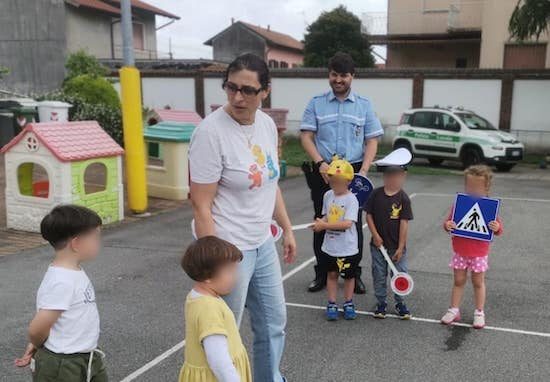 vanzaghello bimbi educazionestradale polizialocale
