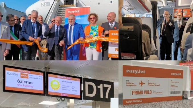 primo volo easyJet salerno