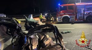 incidente autostrada a4 vigilidelfuoco