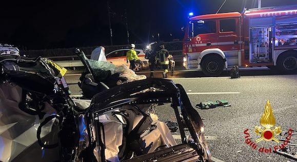 incidente autostrada a4 vigilidelfuoco