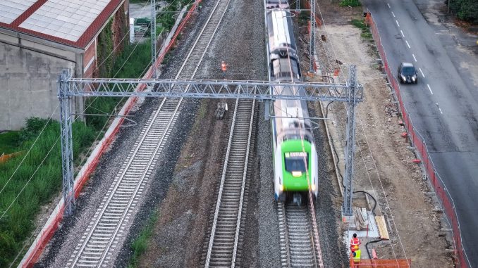 ferrovia binario attivo svolta