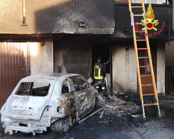 Lonate Pozzolo incendio abitazione
