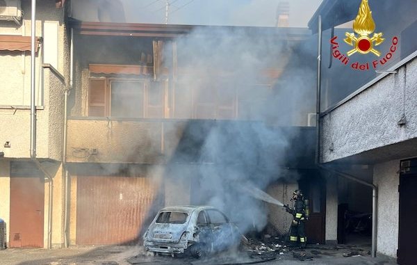 Lonate Pozzolo incendio abitazione