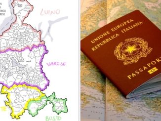 Varese ritiro passaporti mappa