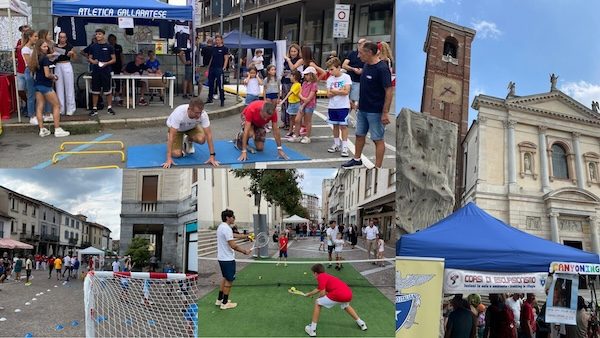 Gallarate festa sport piazza