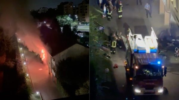 Gallarate incendio via aleardi