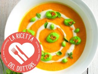 Ricetta crema carote piselli