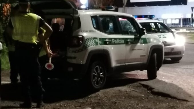 Gallarate ubriaco in macchina
