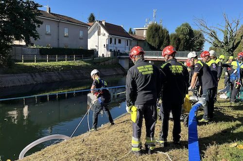 castanoprimo villoresi esercitazione protezionecivile