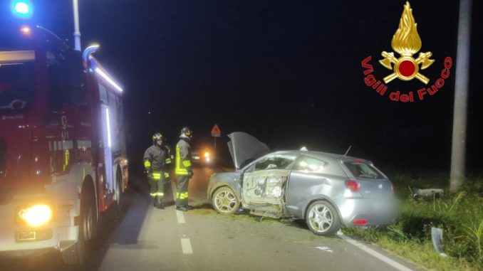 Vergiate incidente grave automobilista