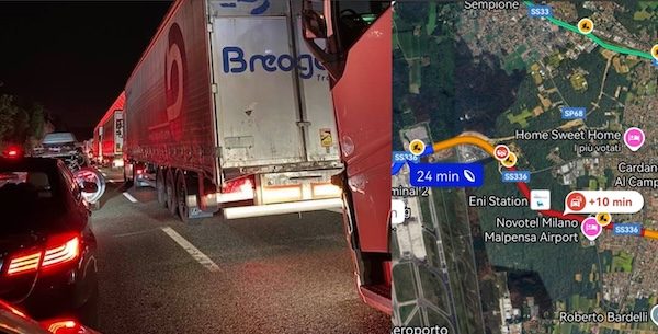 malpensa superstrada lavori code