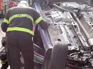 Gallarate incidente ronchi ribaltamento