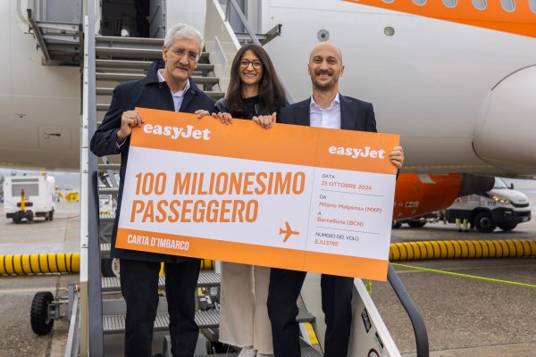 easyjet 100 milioni passeggeri malpensa