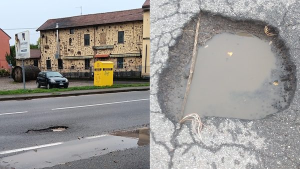 samarate buche strada sindaco