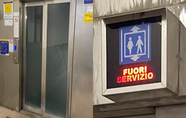 stazione laveno ascensore fuori servizio