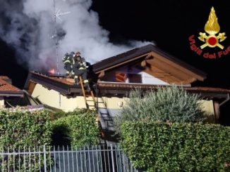villetta brunello evacuata famiglia