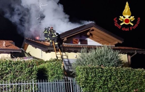 villetta brunello evacuata famiglia