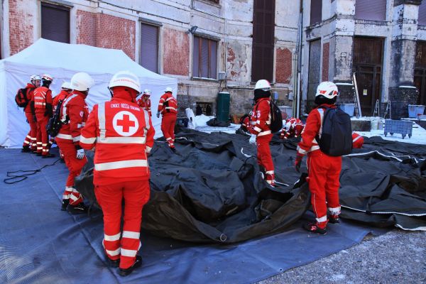 croce rossa esercitazione campo dei fiori