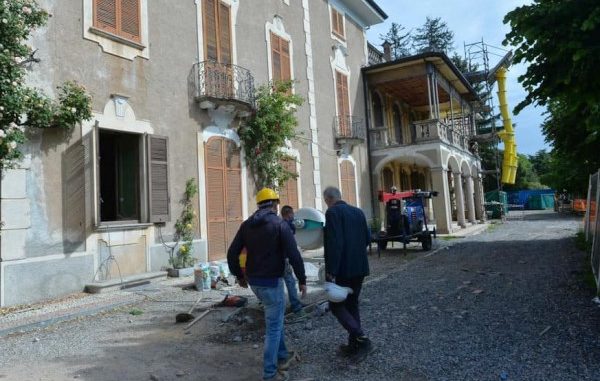 varese cantiere villa mylius riparte