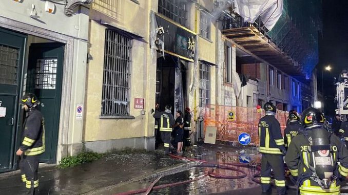 milano incendio arresti