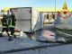 camion ribaltato cislago gasolio