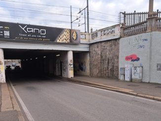 Gallarate scalinata liberty vandali