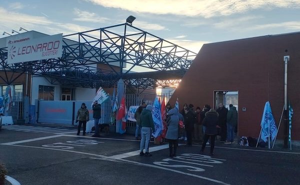 Vergiate leonardo sciopero metalmeccanici