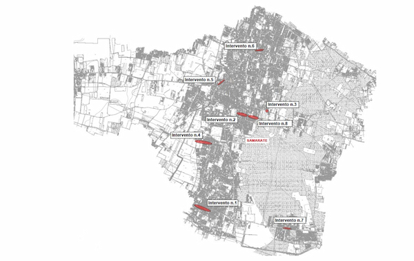 Samarate strade attraversamenti lavori
