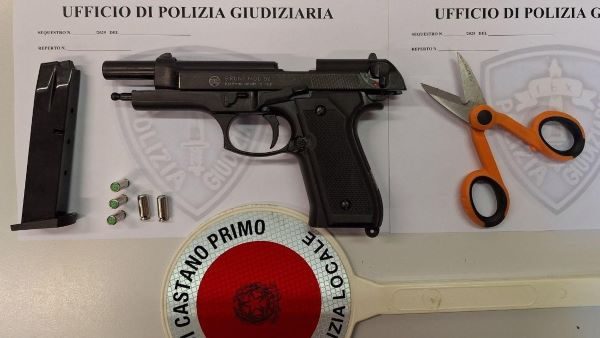 castanoprimo pistola denuncia polizialocale