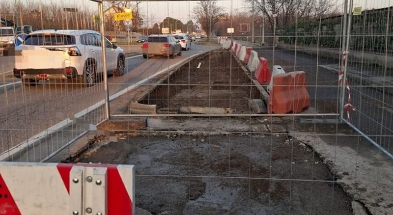 cantiere viaNovara Legnano lavori