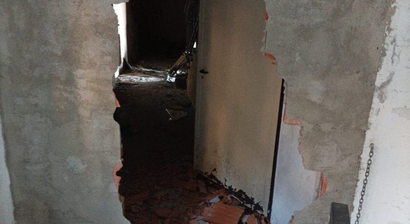 vandali ospedale cuasso cantiere