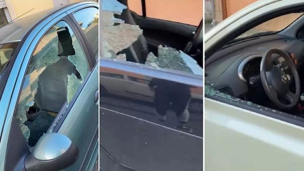 Varese auto danneggiate natale