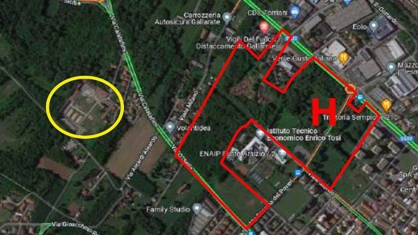 gallarate ferrovia bosco ospedale