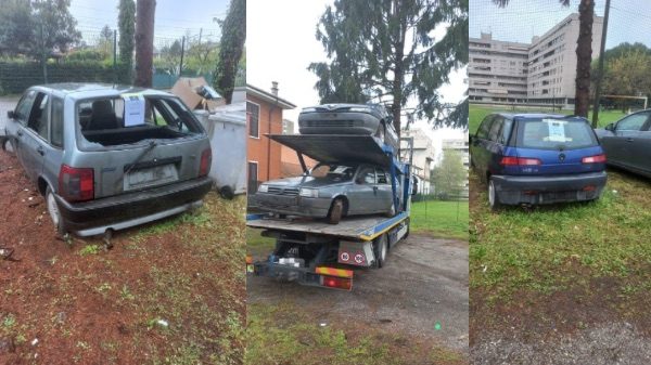 Gallarate auto rimosse polizia locale