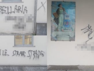 Somma lombardo comune imbrattato