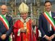 L'arcivescovo Delpini con i sindaci Aliverti e Corbo