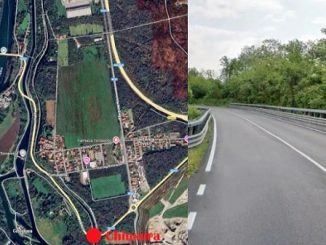 lonate oleggio ponte strada chiusa