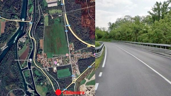 lonate oleggio ponte strada chiusa