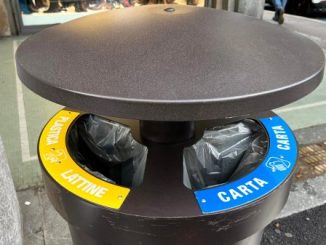 rifiuti cestini luino fototrappole